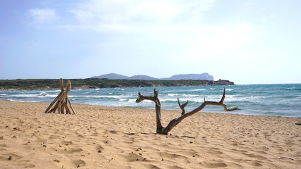 Plage de Porto Ferro, Sardaigne, Italie