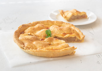 Wedge of apple pie