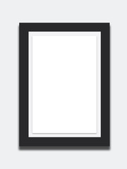 blank photo frame isolated on white background