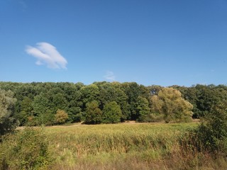 Obraz premium Landskape.lake.nature.blue.water.sky.