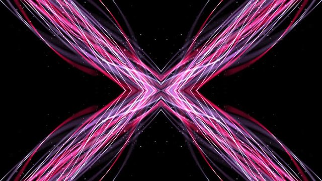 Kaleidoscope Intertwined Technology Fibers Animation Background, Loop, 4k