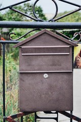 old mailbox on a wall
