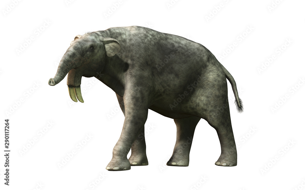 Poster the hoe tusker, or deinotherium (