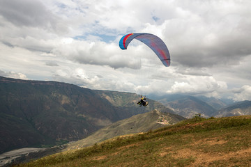 Paragliding on Chicamocha Canyon, Colombia