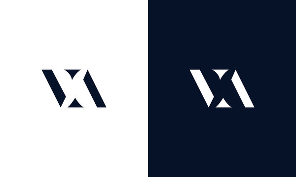 Abstract letter VA logo. This logo icon incorporate with abstract shape in the creative way.
