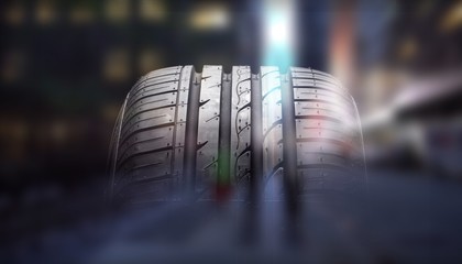 Tire rubber isolated closeup tyre car tyre car tire © BillionPhotos.com