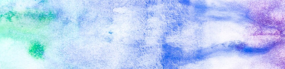 banner of abstract painted colorful watercolor background
