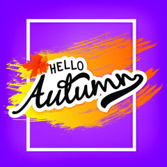 Autumn Backgrounds with leaves for shopping sale, promo poster and frame leaflet, web banner. Vector illustration template