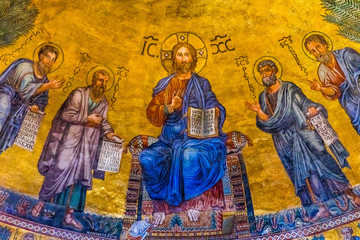 Jesus Disciples Mosaic Papal Basilica Paul Beyond Walls Rome Italy