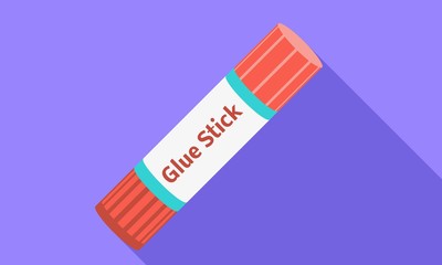 Glue stick icon. Flat illustration of glue stick vector icon for web design