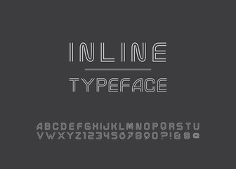Condensed inline font.