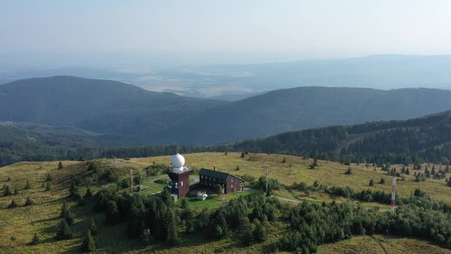 Aerial view of Kojsovska hola in eastern Slovakia