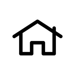 Vector simple home icon. Vector house symbol.