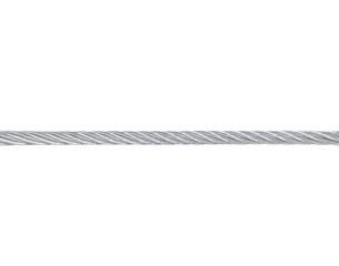 Steel cable - seamless texture isolated on white background.