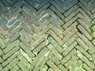 Background from old colored pavers