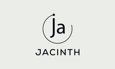 ja logo design template