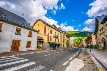 Village of Viella in the Pyrenees in Spain