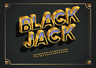 Vector Extra Golden Rich Font.