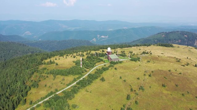 Aerial view of Kojsovska hola in eastern Slovakia