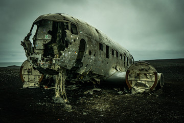 Island Flugzeugwrack