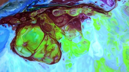 Nice Ink Abstract Psychedelic Paint Liquid Motion Background Texture Video.