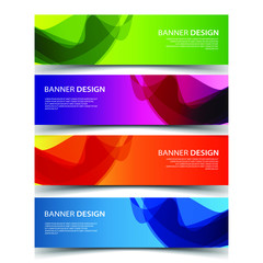 Fototapeta premium Vector Abstract design banner web template