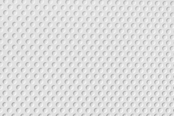 White plastic surface with round holes pattern texture and background