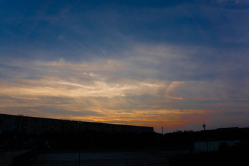 Sunset over in San Giovanni A Teduccio 