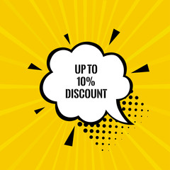 Sale banner template design. Big sale special offer. end of season special offer banner. vector illustration. up to 10 discount.