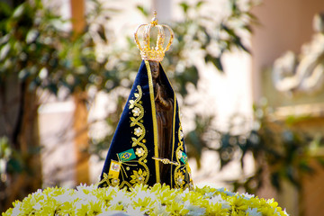 Statue of the image of Our Lady of Aparecida