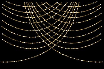 golden string light christmas string light