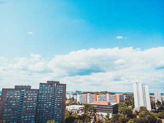 Naklejka premium overview about lichtenberg at east berlin