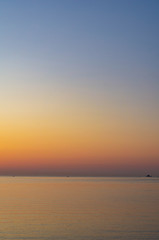 イビサ島の朝焼け