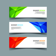 Fototapeta premium Vector Abstract design banner web template