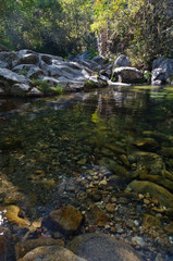 Beautiful Gralheira river scenery in Carvalhais. São Pedro do Sul, Portugal