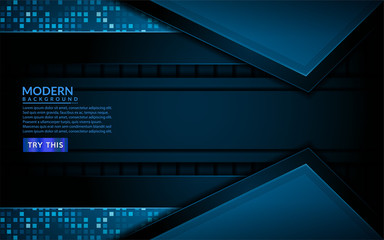 Modern tech blue background. futuristic abstract background