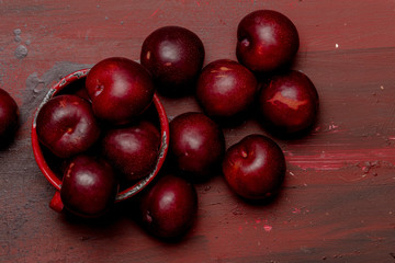 Red plums