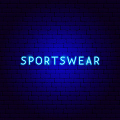 Fototapeta premium Sportswear Neon Text