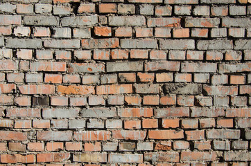 Red brick wall texture