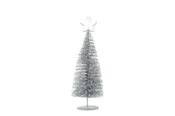 Decorative christmas tree isolated on white background