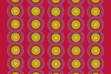Colored circles background, illustration.