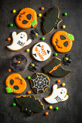 Halloween Gingerbread Cookies at black.