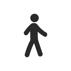 Relaxing walk vector icon in modern style for web site and mobile app