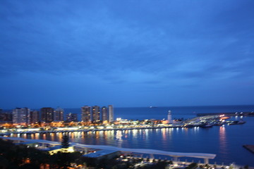 Obraz premium Port City malaga andalucia spain