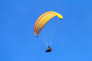 Paraglider over the Pilis mountain
