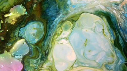 Nice Ink Abstract Psychedelic Paint Liquid Motion Background Texture Video.