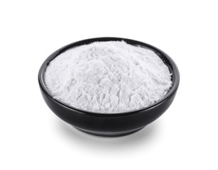 tapioca flour isolated on white background