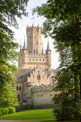 Fototapeta na wymiar Exterior of Marienburg castle near Hanover, Germany