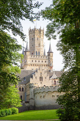 Fototapeta na wymiar Exterior of Marienburg castle near Hanover, Germany