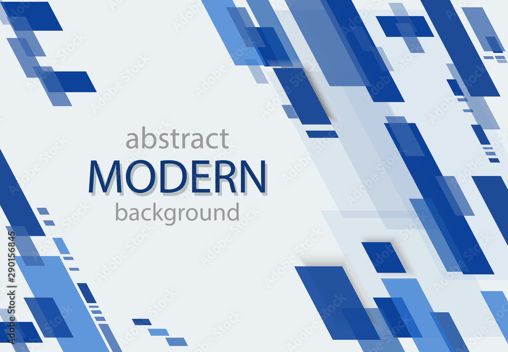 Wall mural abstract geometric background. transparent blue lines. modern pattern
